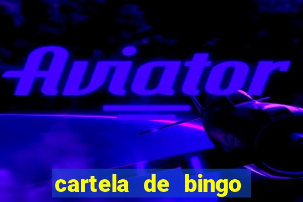 cartela de bingo cha de bebe